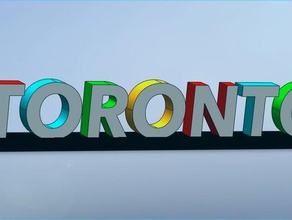 tiny toronto sign very unofficial buildings & structures 2015 3d print model - Mito3D