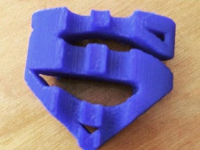 superman batman segni e loghi il logo 3d print model - Mito3D
