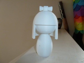 el muñeco japonés ii ningyo 2 juegos y juguetes de la muñeca 3d print model - Mito3D