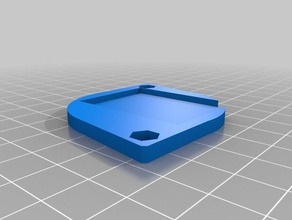 fanadapter zwei-Loch-Platte 3d-Drucker Teile fan mount 3d print model - Mito3D