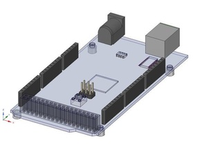 arduino mega-cad-Datei designspark mechanical 3d-Drucker Teile mega Halter Attrappen 3d print model - Mito3D