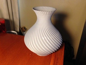 twisty vase decor twisred 3d print model - Mito3D