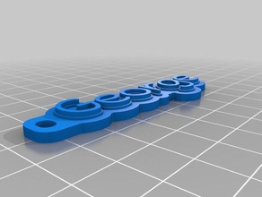 george Anahtarlık organizasyon özelleştirilmiş 3d print model - Mito3D