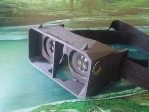 vr-cardboard-Brille +Magnete Handy 3d print model - Mito3D