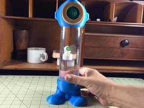 cartesian diver featuring makerbot's aquabot toys & games buoyancy educational toy engineering gift ideal gas law makeitfloat middle school physics science steam stem tvy 3d print model - Mito3D
