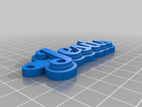 nom jes s organización personalizado 3d print model - Mito3D