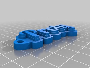 noms proty de l'organisation personnalisé 3d print model - Mito3D