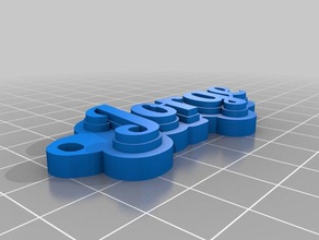 nom jorge organización personalizado 3d print model - Mito3D