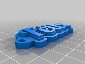 noms f lix de l'organisation personnalisé 3d print model - Mito3D