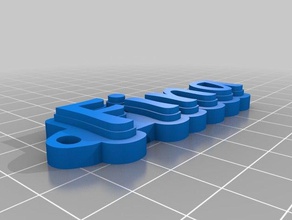 noms de la fina l'organisation personnalisé 3d print model - Mito3D
