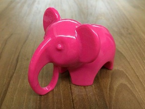 toy baby elephant sculptures 3d print model - Mito3D