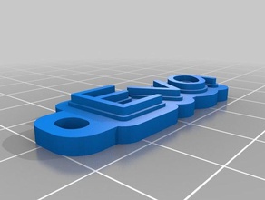 eva chaveiro organização personalizado 3d print model - Mito3D