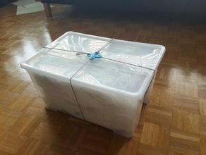 box tightener organization basement boxes packing smart sorting 3d print model - Mito3D
