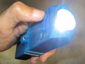 led flashlight diy lightitup rechargeable 3d print model - Mito3D
