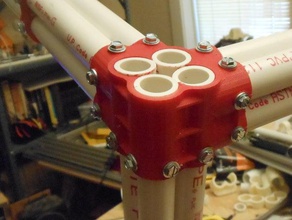 tubo de pvc construção do conjunto ver2 brinquedos disco voador halfinchpvcfittings 3d print model - Mito3D