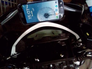 support galaxy s3 motorcycle mobile phone 3d print model - Mito3D