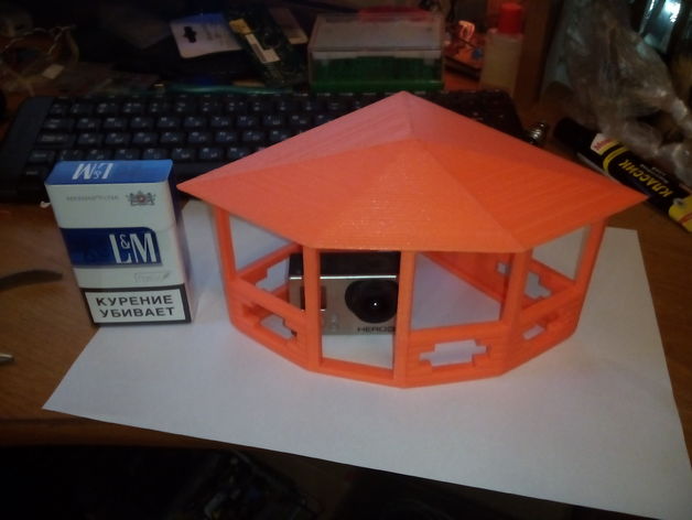 chalet pavillon bâtiments et structures 3D print model - Mito3D