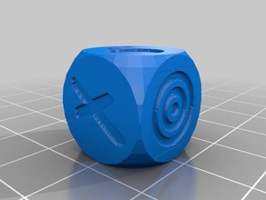 shadowrun 4e dice - v3 customized d6 six-sided tabletop rpg 3d print model - Mito3D