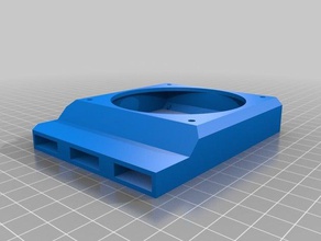 100mm bed cooler 3d printer accessories 80mm fan heated print vent 3d print model - Mito3D