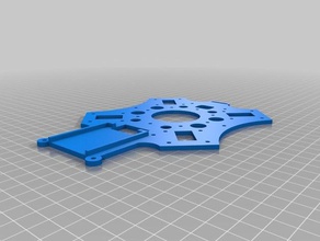 crossfire 2 modified upper frame plate r c vehicles crossfire2 quadcopter 3d print model - Mito3D