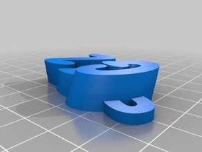 iamburny metin organizasyon özelleştirilmiş 3d print model - Mito3D