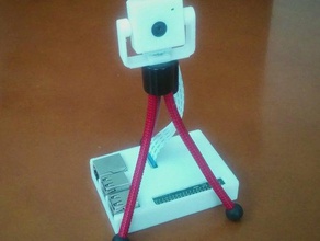 raspberry pi, o módulo de câmera caso tripés eletrônica monte pi tripé 3d print model - Mito3D