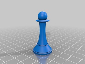 chess pawn practice 3d print model - Mito3D