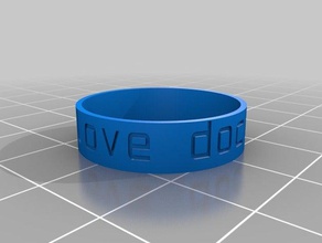 whovian ring rings customized 3d print model - Mito3D