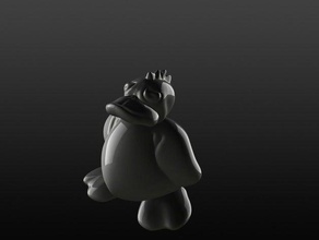 traurige Ente Tiere Tier Vogel traurig 3d print model - Mito3D