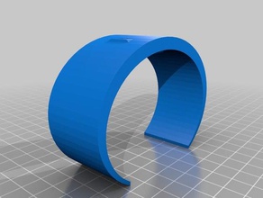 mon personnalisés fitbit flex arc bande updated1 les bracelets personnalisé 3d print model - Mito3D