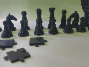 dezimieren Schach Schach-set full set 3d print model - Mito3D