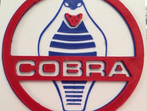 cobra-logo-3d Fahrzeuge cobra 3d cobra-logo 3d print model - Mito3D