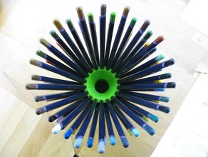 crayon en forme de cône d'autres fan pot openscad porte-crayon 3d print model - Mito3D