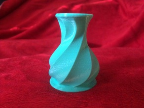 twisted vaso arredamento spirale il 3d print model - Mito3D