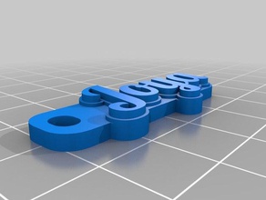 mi personalizados multilínea tag llavero de la joya organización personalizado 3d print model - Mito3D