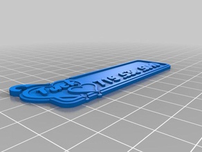 customized tuck keychain keychains 3d print model - Mito3D