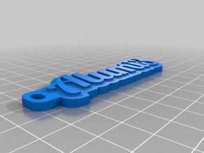 alumi3 etiketi organizasyon özelleştirilmiş 3d print model - Mito3D