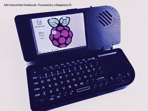 mini tenu dans la main de l'ordinateur portable alimenté ordinateur adafruit poche raspberry pi 3d print model - Mito3D