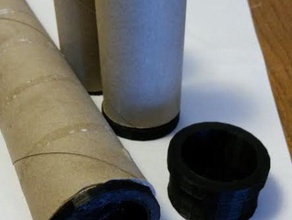 toilet paper roll spool adapter 3d printer accessories filament holder universal 3d print model - Mito3D