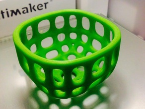 small round wire basket smoothed containers container geometric topmod 3d print model - Mito3D