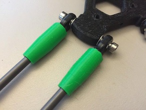 carbon fiber rod adapter 3d printer parts delta micro 3d print model - Mito3D