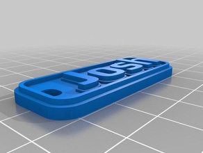 josh organização personalizado 3d print model - Mito3D