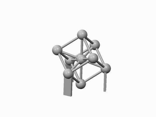 atomium seetheworld buildings & structures atom materials science metal challenge 3D print model - Mito3D