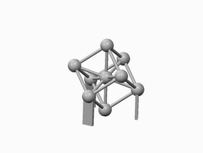 atomium seetheworld edifici e strutture atom materiali scienza dei atomo di metallo sfida 3d print model - Mito3D