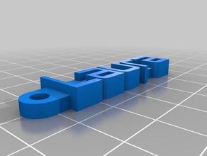 trousseau de laura l'organisation personnalisé 3d print model - Mito3D