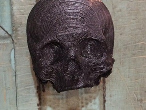 macabre doorknob household skull 3d print model - Mito3D