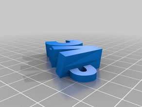 vic anel de chave organização personalizado 3d print model - Mito3D