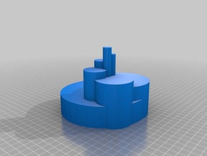 golden ratio-sand-Schloss-Form - Arbeit Gebäude & Strukturen buildacastle 3d print model - Mito3D