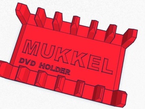 mukkel dvd games holder 3d printing 3d print model - Mito3D