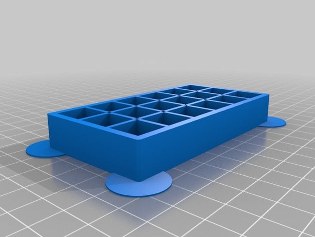 il mio personalizzato cuvette, flacone rack v2-4 utensili & caselle su misura 3D print model - Mito3D